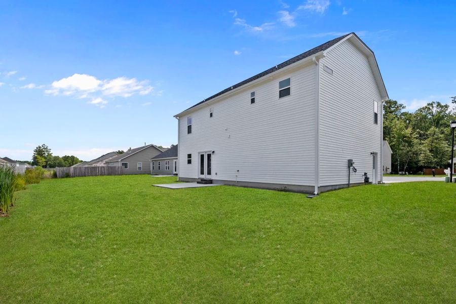 Representative exterior details of a home built from the Tyler A by JC Jackson Homes,LLC in Heritage Pointe, Newport (Image 3).