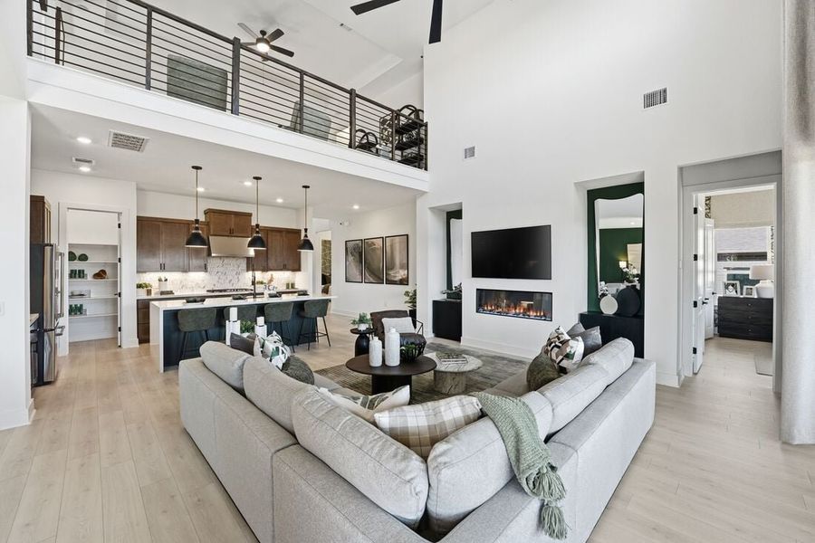 Furnished interior view inside a new home in Travisso, Leander (Image 11).