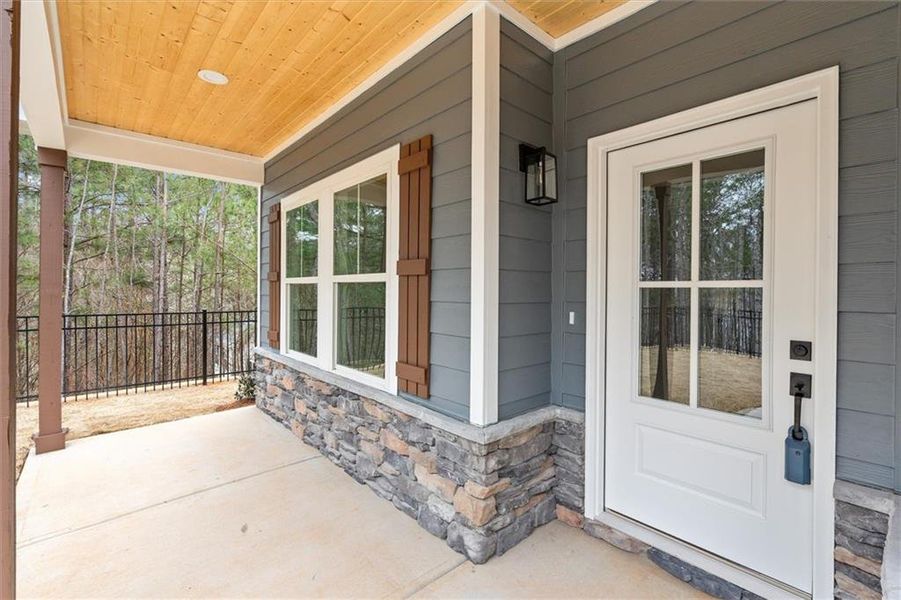 Exterior details and patio area of a home in , Villa Rica (Image 23).