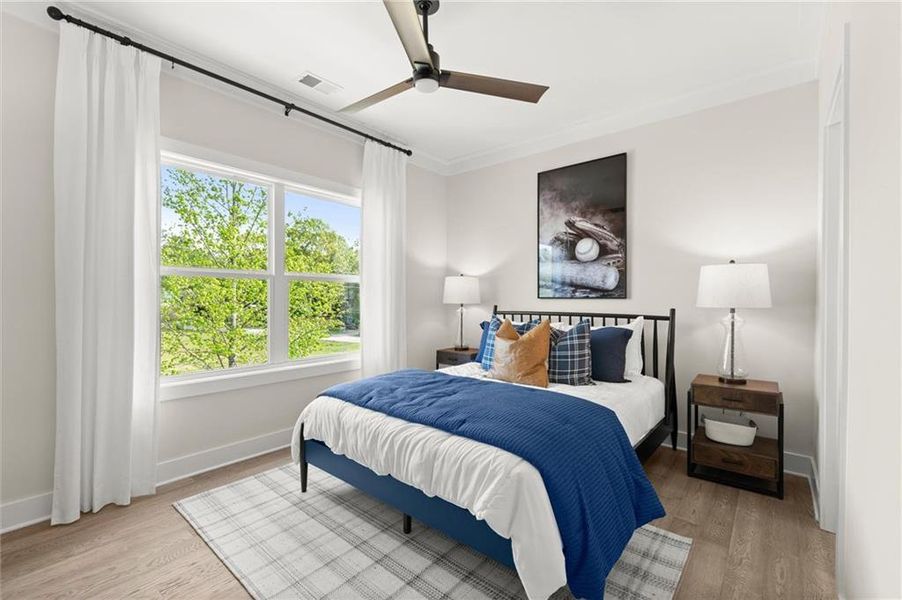 Furnished interior view inside a new home in Hillgrove Preserve, Powder Springs (Image 41).