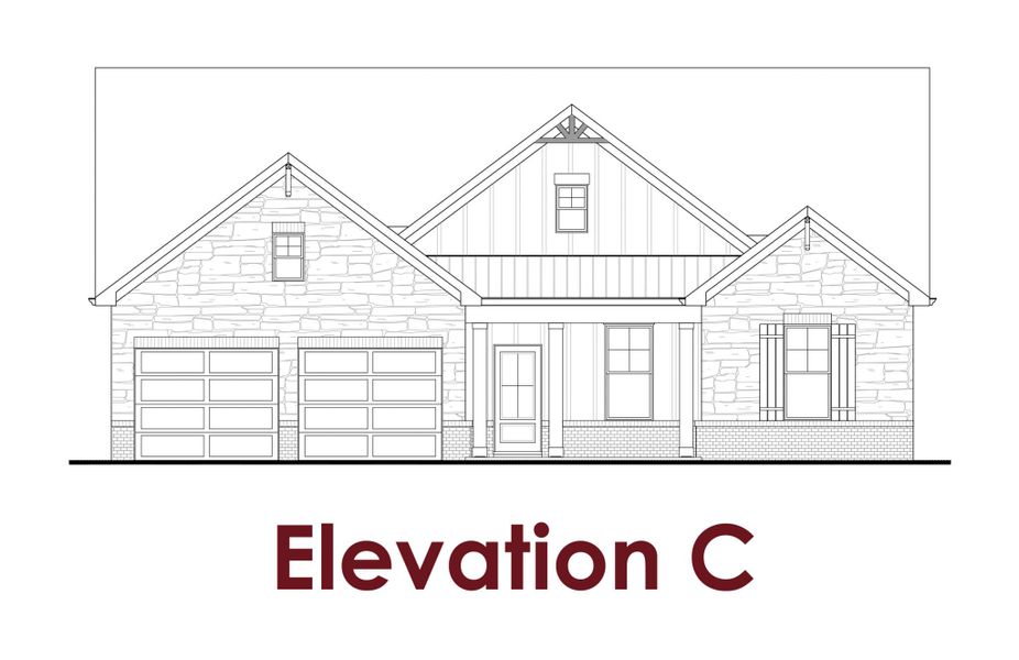 Representative rendering of the exterior for the Kingston by Chafin Communities (Image 6). Representative rendering of the exterior for the Kingston by Chafin Communities (Image 6).