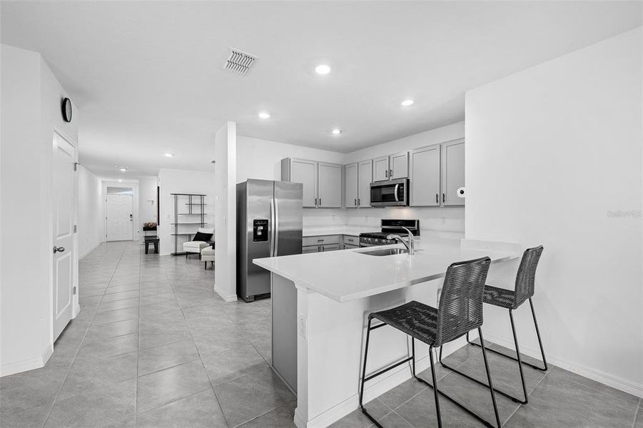 Furnished interior view inside a new home in Northwater at Two Rivers, Zephyrhills (Image 9).