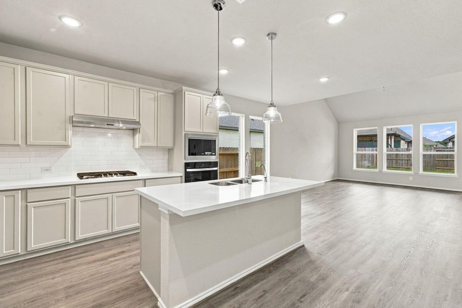 Furnished interior view inside a new home in The Trails, New Caney (Image 8).