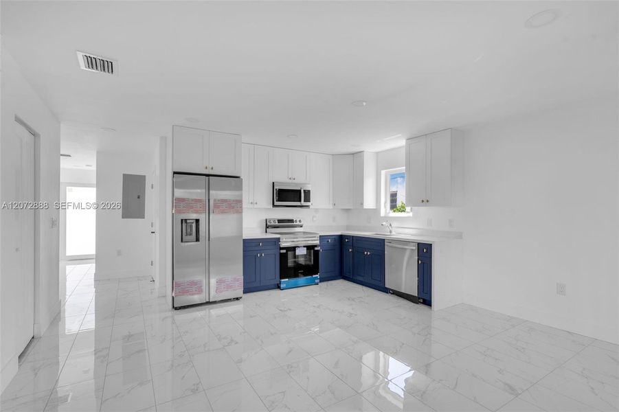 Furnished interior view inside a new home in , Miami (Image 5). Furnished interior view inside a new home in , Miami (Image 5).