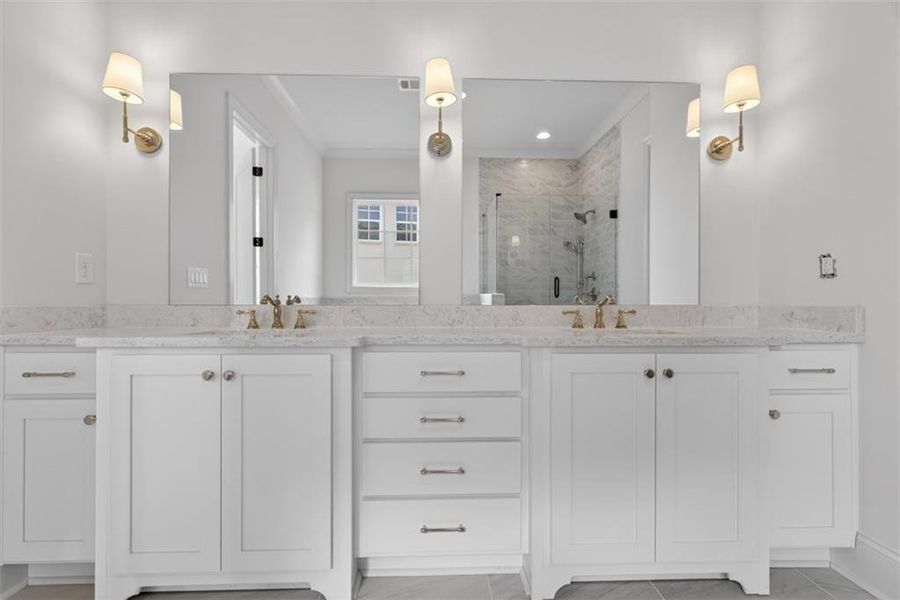Furnished interior view inside a new home in , Suwanee (Image 16).