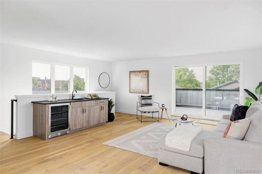Furnished interior view inside a new home in , Denver (Image 29).