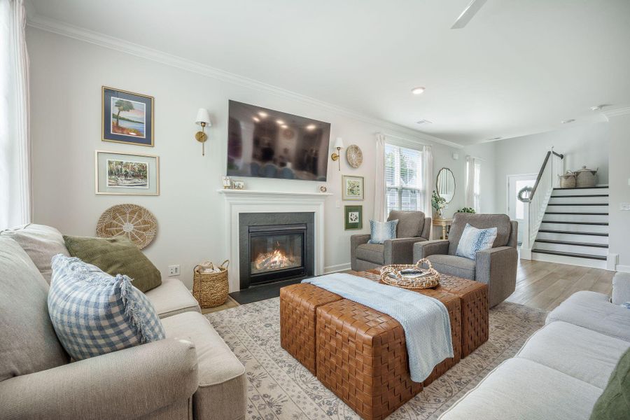 Furnished interior view inside a new home in Cordgrass Landing, Johns Island (Image 34).