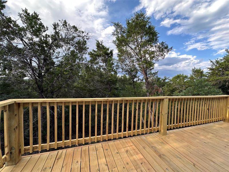 View of wooden deck View of wooden deck
