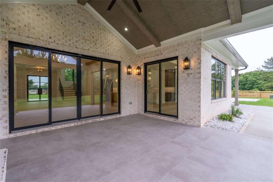 Exterior details and patio area of a home in , Monroe (Image 34).
