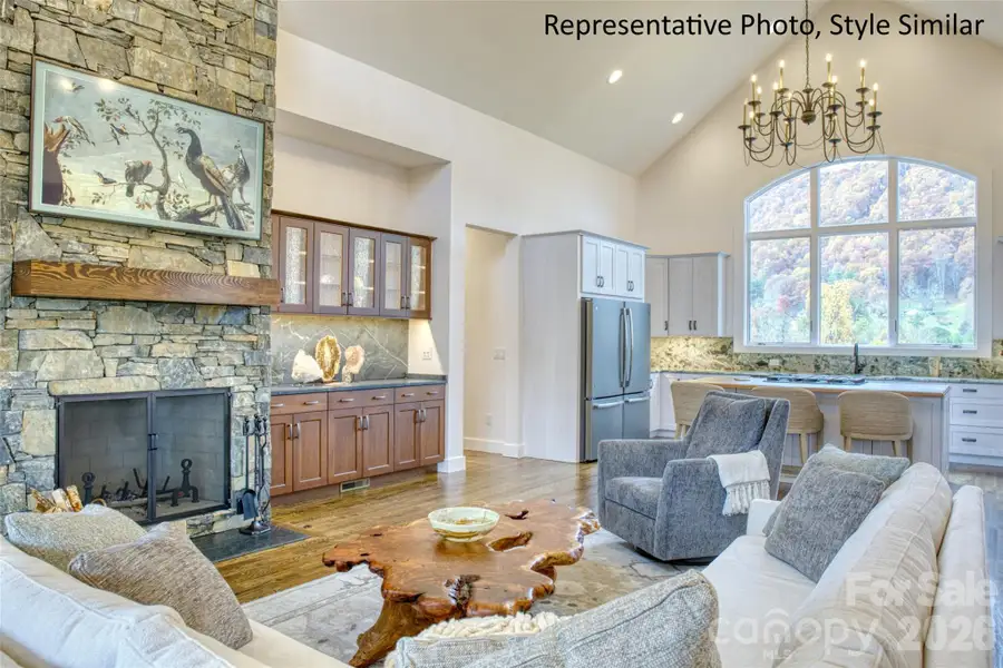 Furnished interior view inside a new home in , Maggie Valley (Image 4).