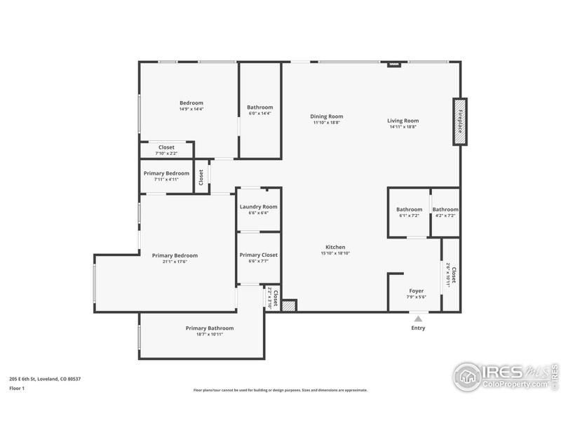 Floor Plan Unit 401 (A4)