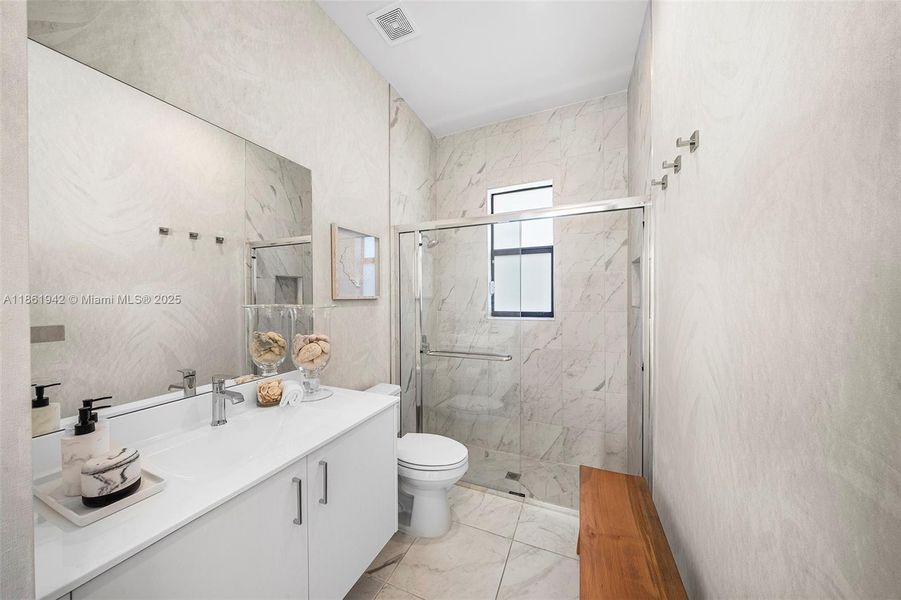 Furnished interior view inside a new home in , Miami (Image 55). Furnished interior view inside a new home in , Miami (Image 55).