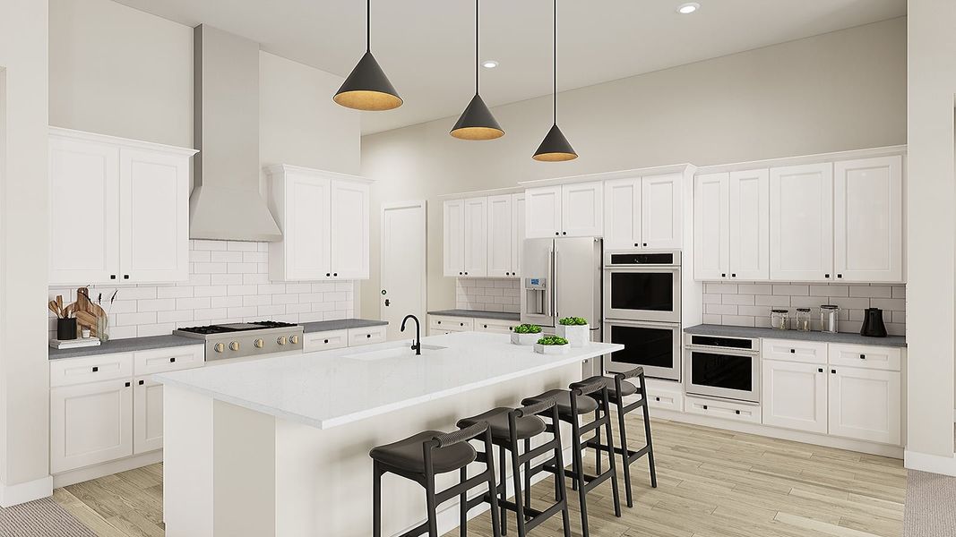 Representative furnished interior of a home built from the Aurora Plan 9001 by Tri Pointe Homes in Emberly, Queen Creek (Image 6).