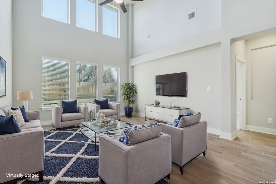 Furnished interior view inside a new home in Fox Falls, Boerne (Image 10).