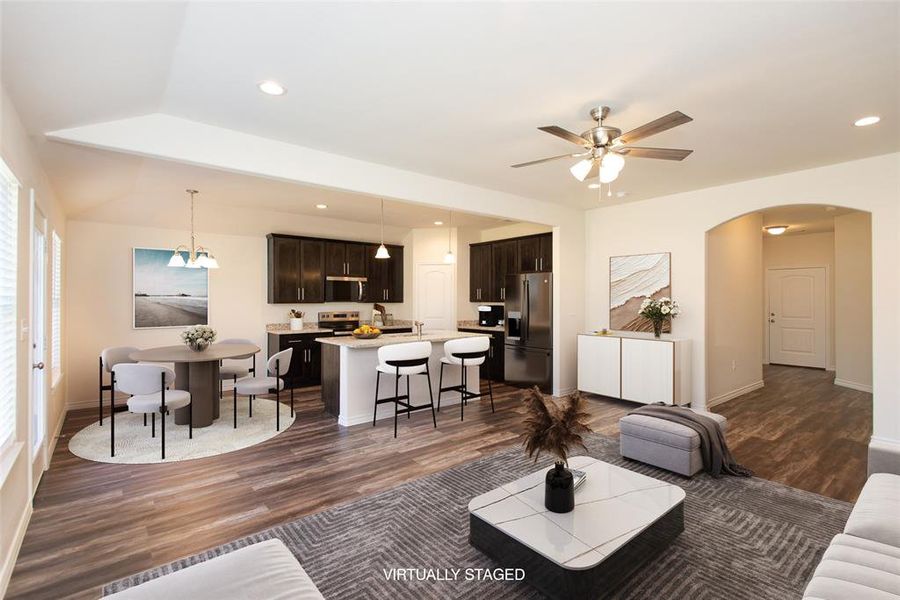 Furnished interior view inside a new home in , Gun Barrel City (Image 5).