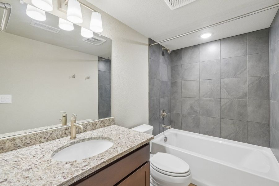 Furnished interior view inside a new home in The Trails at Aspen Ridge, Colorado Springs (Image 16).