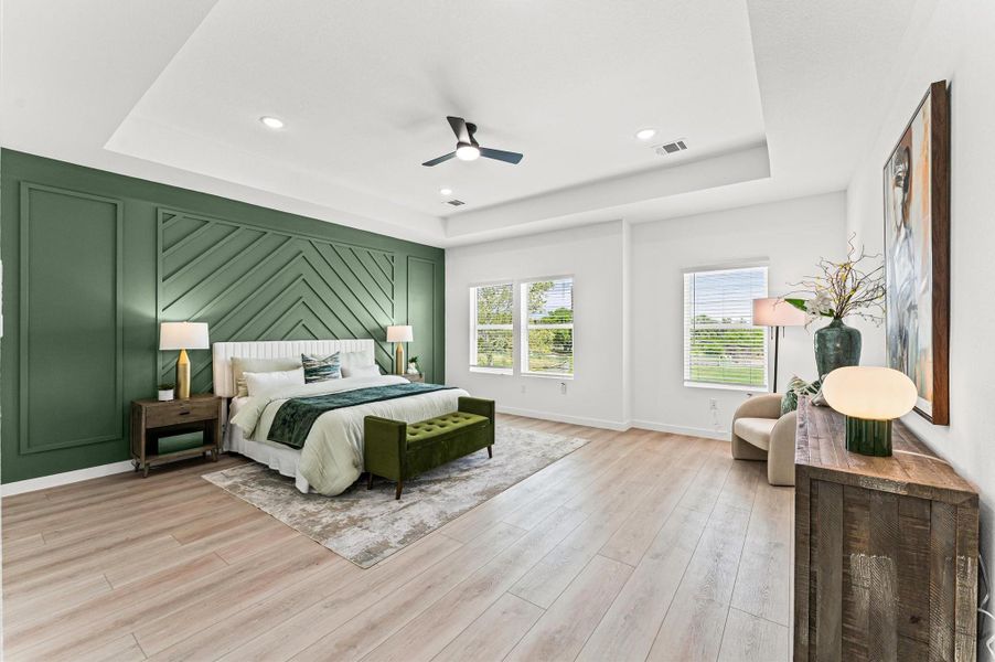 Furnished interior view inside a new home in , Houston (Image 12).