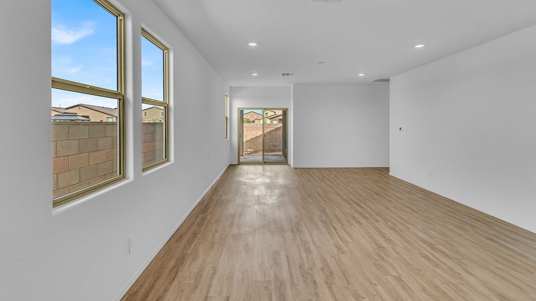 Spacious, unfurnished interior of a new home in Coronet at Gladden Farms, Marana (Image 20). Spacious, unfurnished interior of a new home in Coronet at Gladden Farms, Marana (Image 20).