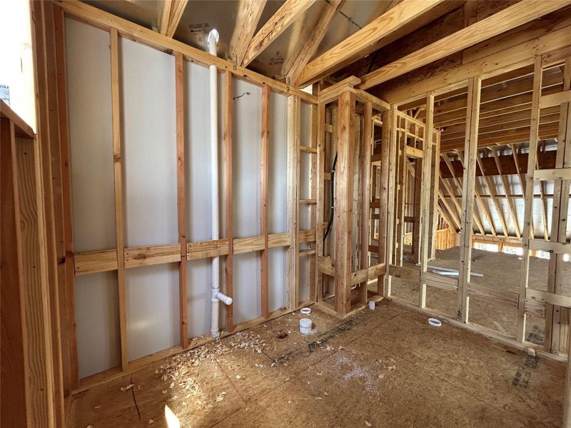 In-progress construction of a new home in The Trails at Carmel, Pflugerville, TX (Image 17). In-progress construction of a new home in The Trails at Carmel, Pflugerville, TX (Image 17).