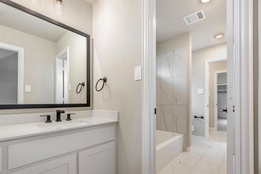 Furnished interior view inside a new home in , Prosper (Image 9).