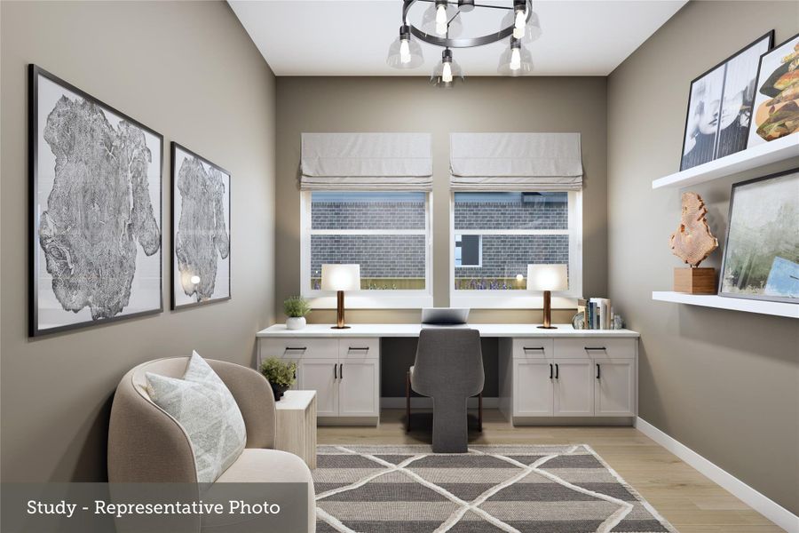 Furnished interior view inside a new home in The Woodlands Hills - Reserve Collection, Willis (Image 8). Furnished interior view inside a new home in The Woodlands Hills - Reserve Collection, Willis (Image 8).