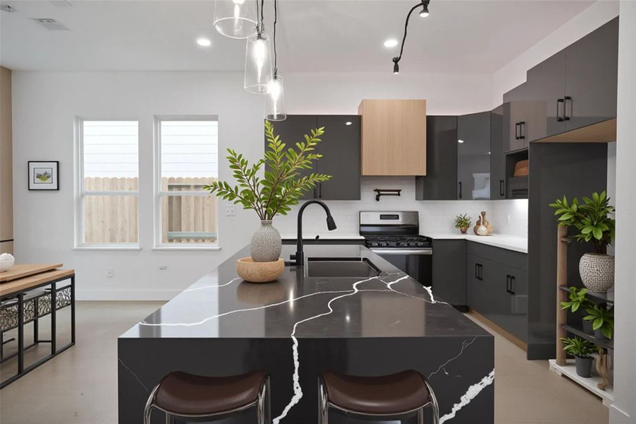 Furnished interior view inside a new home in , Houston (Image 4).