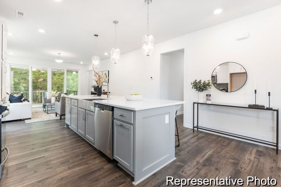 Furnished interior view inside a new home in River Rock, Winston-Salem (Image 6).