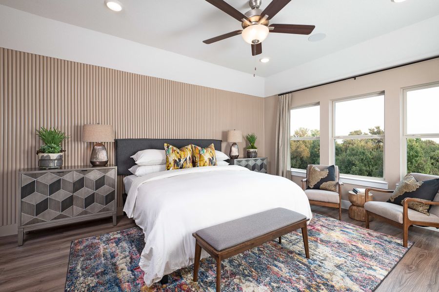Representative furnished interior of a home built from the Ivy by Tri Pointe Homes in Bridgewater, Midlothian (Image 25).