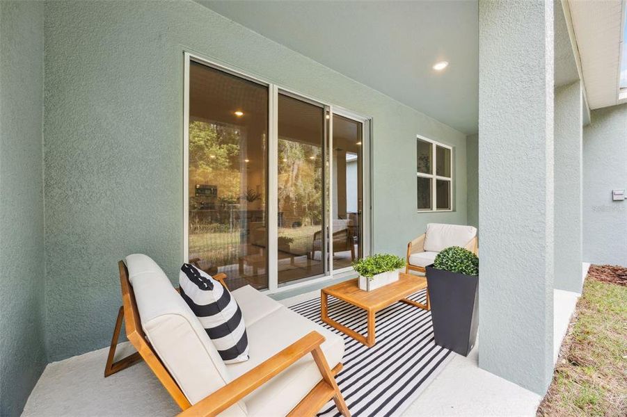 Exterior details and patio area of a home in Terra Haven, St. Cloud (Image 28).