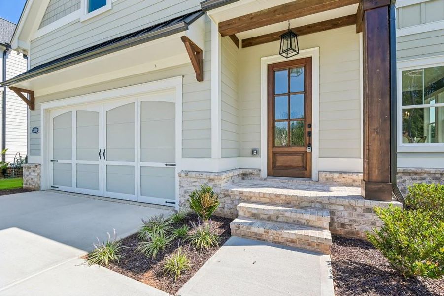 Exterior details and patio area of a home in Hillshire, Cumming (Image 28).