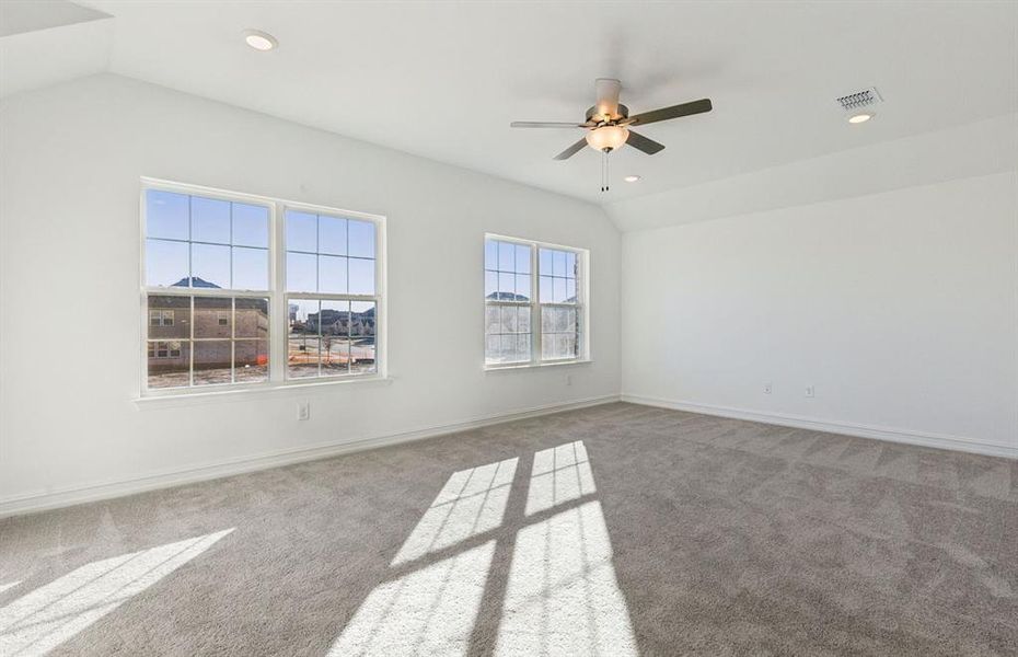 Airy game room*real home pictured