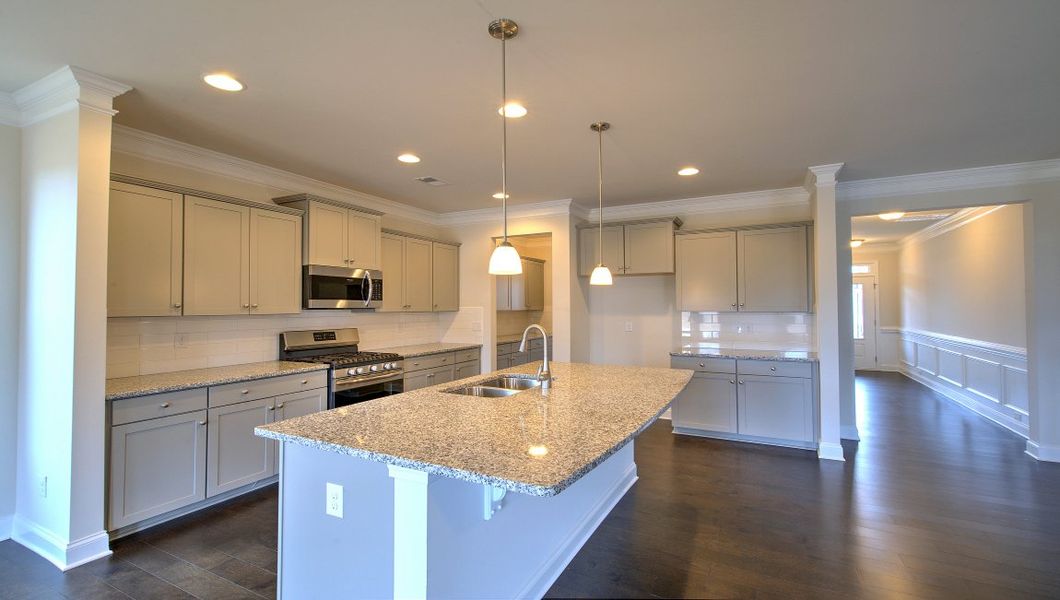 Furnished interior view inside a new home in Reserve at Tap Root Farms, Fletcher (Image 7).