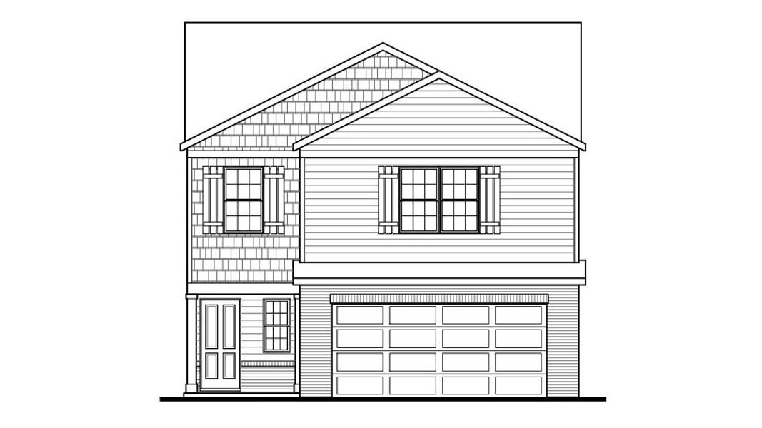 Representative rendering of the exterior for the Manning by D.R. Horton (Image 4).