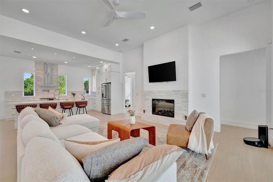 Furnished interior view inside a new home in , Sarasota (Image 15).