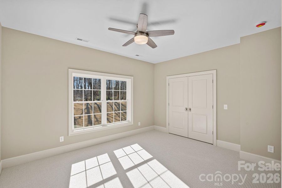 The other secondary bedroom that shares the  "Jack and Jill" bathroom.