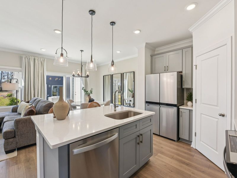 Furnished interior view inside a new home in Meadows at Wilson Farms - The Summit Series, Fort Mill (Image 9).