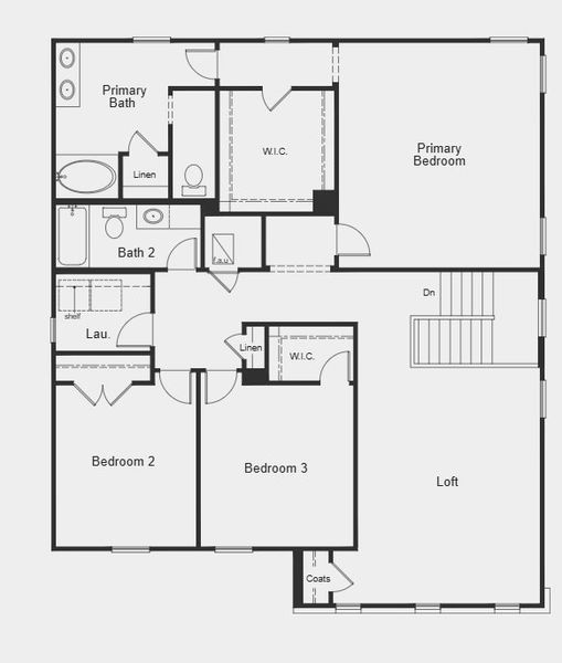 2D floor plan layout for the Plan 2880 by KB Home in Hidden Trails, Belton, TX (Image 3). 2D floor plan layout for the Plan 2880 by KB Home in Hidden Trails, Belton, TX (Image 3).