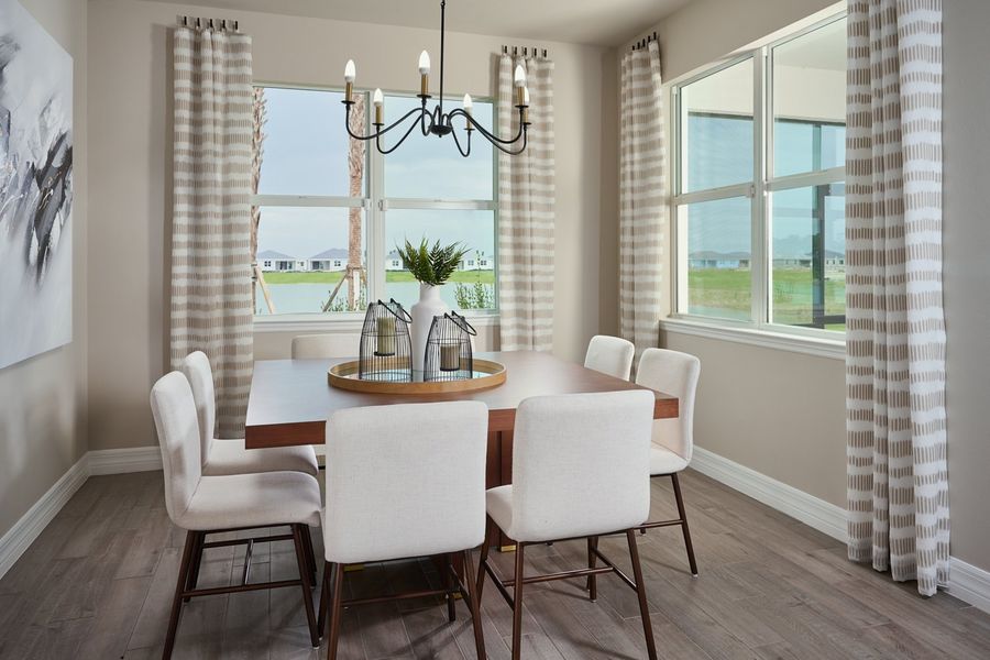 Furnished interior view inside a new home in Crescent Lakes - Signature Series, Punta Gorda (Image 5).