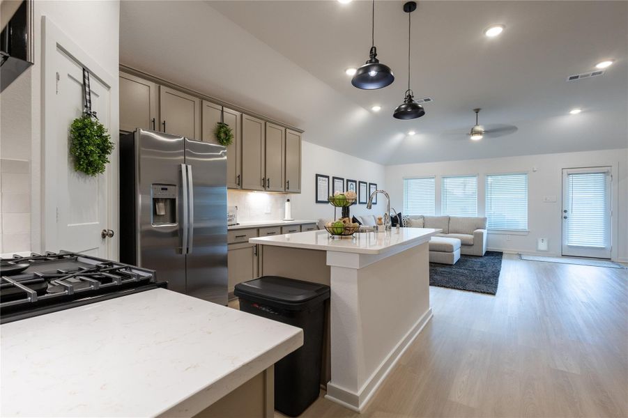 Furnished interior view inside a new home in Pinewood at Grand Texas, New Caney (Image 11).