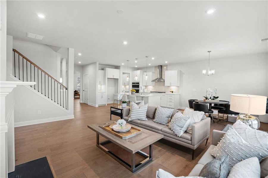 Furnished interior view inside a new home in Sierra Creek, Hoschton (Image 43).