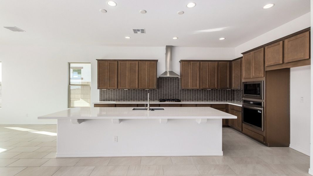 Furnished interior view inside a new home in Arroyo Seco - Hacienda, Buckeye (Image 9).