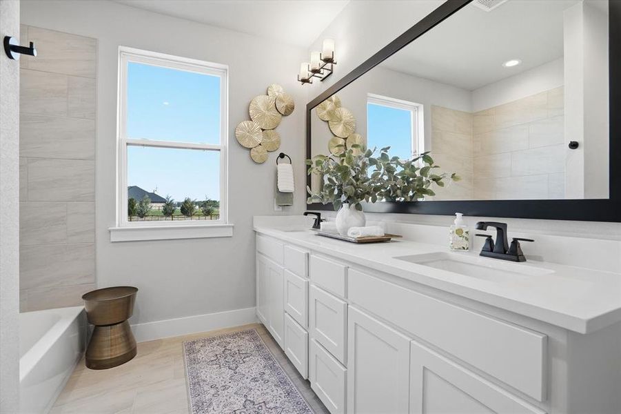 Furnished interior view inside a new home in , Weatherford (Image 17).