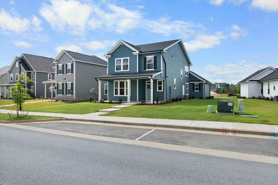 Front Exterior Right | 6244 Canterbury Farms Pkwy in Tillery Park by Ivey Homes