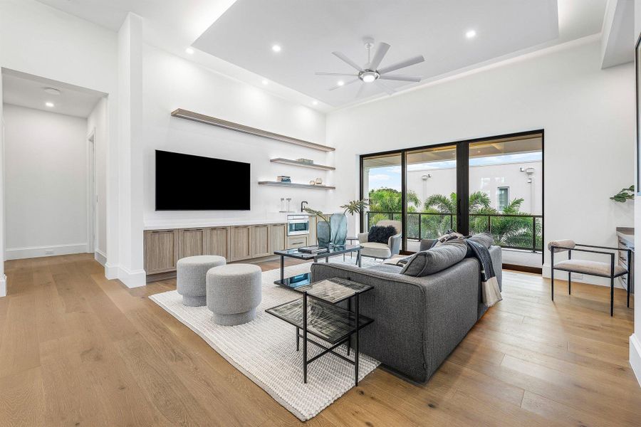 Furnished interior view inside a new home in , Boca Raton (Image 74).
