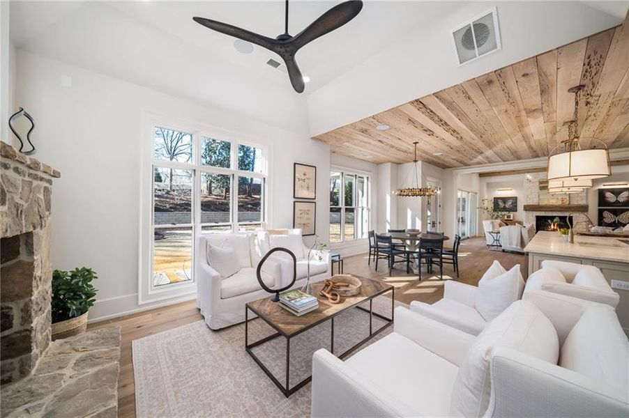 Furnished interior view inside a new home in , Alpharetta (Image 58).