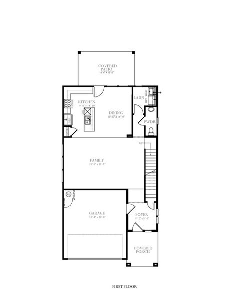 2D floor plan layout for the Dallas by Pacesetter Homes in Blanco Vista, San Marcos, TX (Image 3). 2D floor plan layout for the Dallas by Pacesetter Homes in Blanco Vista, San Marcos, TX (Image 3).