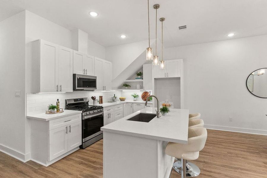 Furnished interior view inside a new home in , Houston (Image 11).