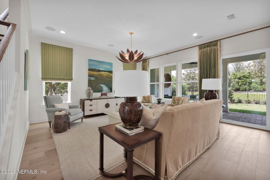 Furnished interior view inside a new home in Mariposa at EverRange 40' Series, Jacksonville (Image 13).