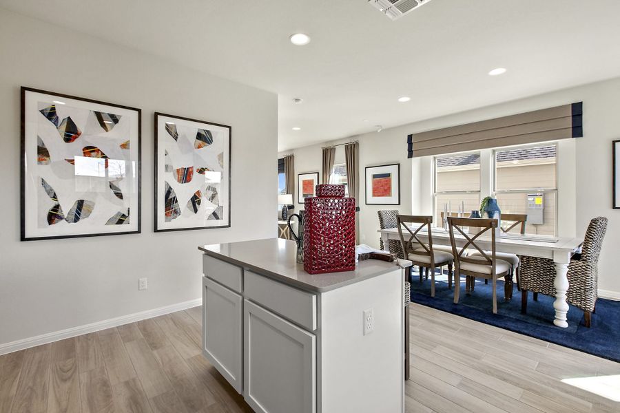 Furnished interior view inside a new home in Crosswinds, Kyle (Image 13). Furnished interior view inside a new home in Crosswinds, Kyle (Image 13).