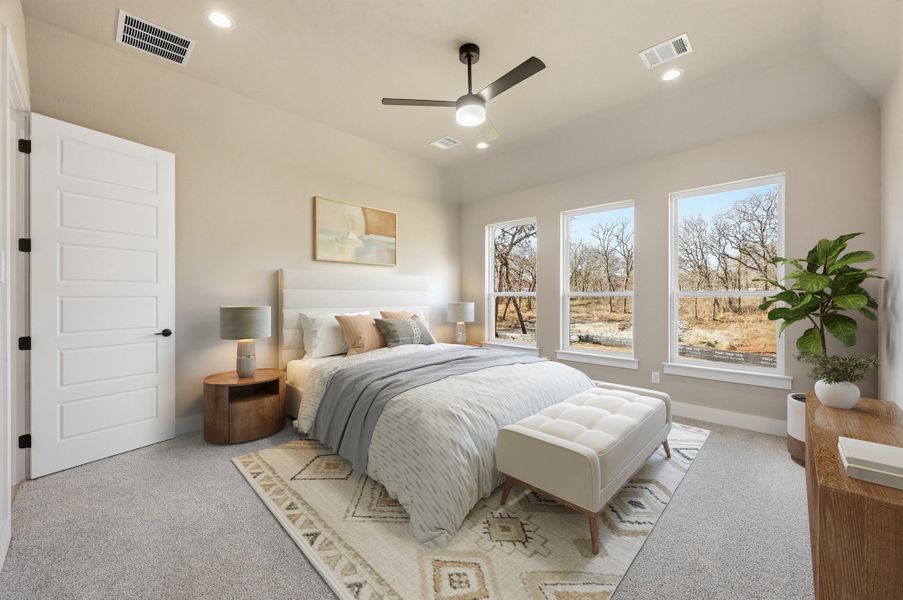 Representative furnished interior of a home built from the The Longview by Kenmark Homes in Escondido Ranches, Weatherford (Image 7).